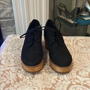 Eileen Fisher Black Lace-Up Women's Shoes